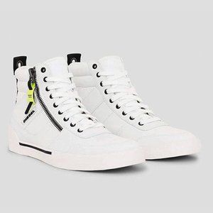 Diesel White S-Dvelows High Top Sneakers MEN size 7